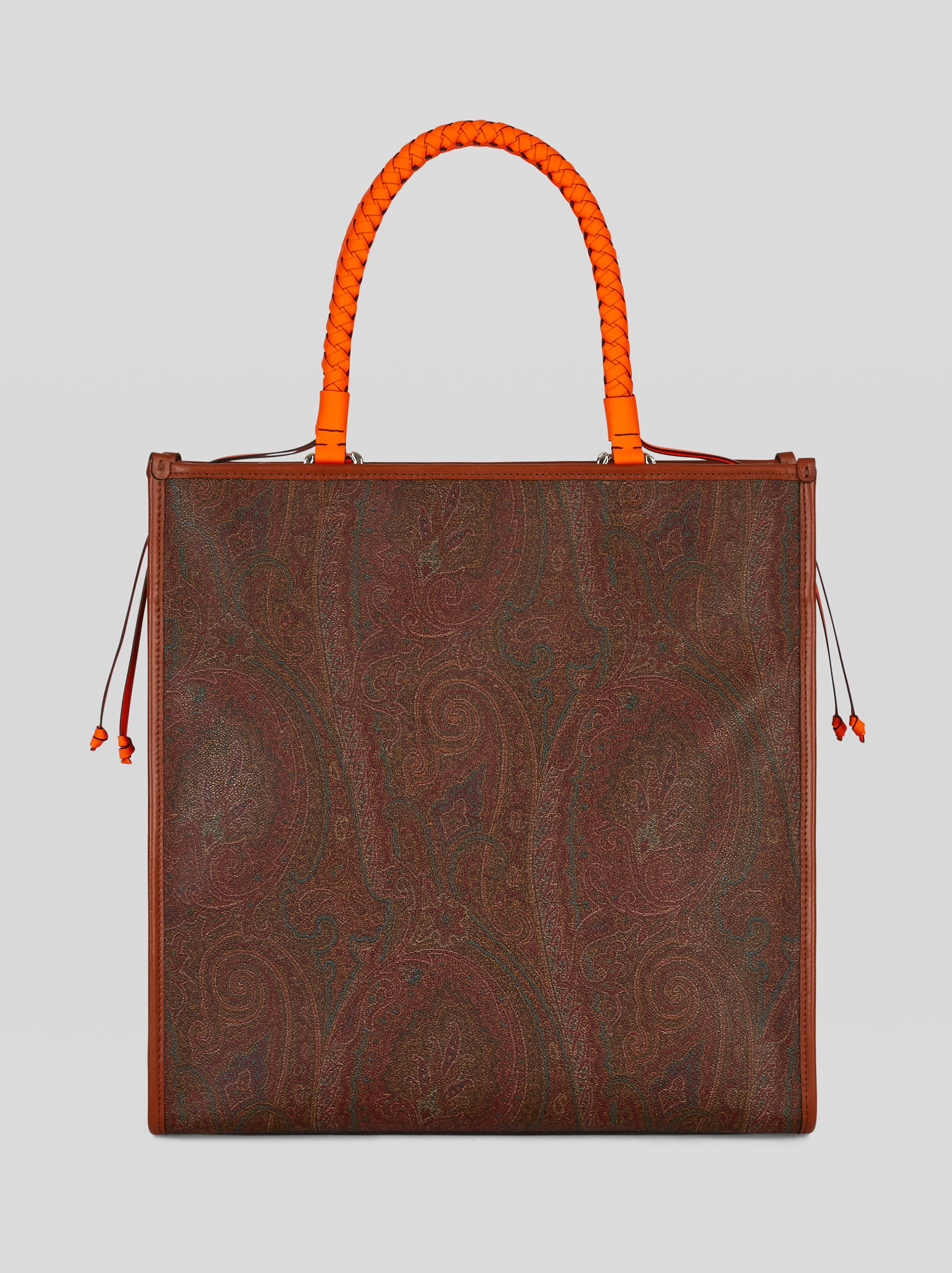 PAISLEY SHOPPING BAG WITH FLUO LOGO - 3