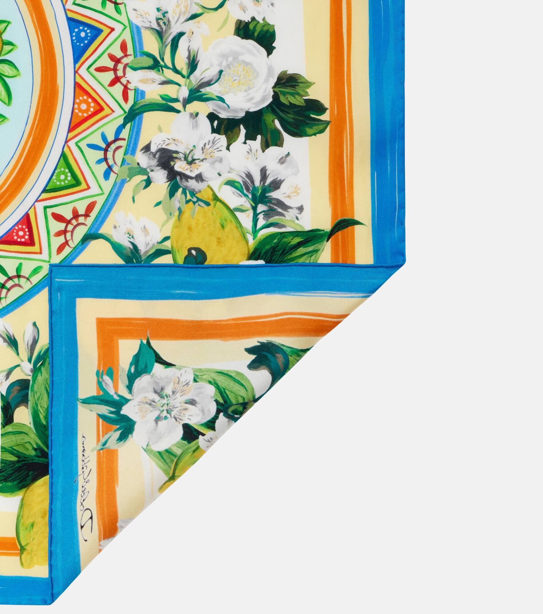 Printed silk twill scarf - 5