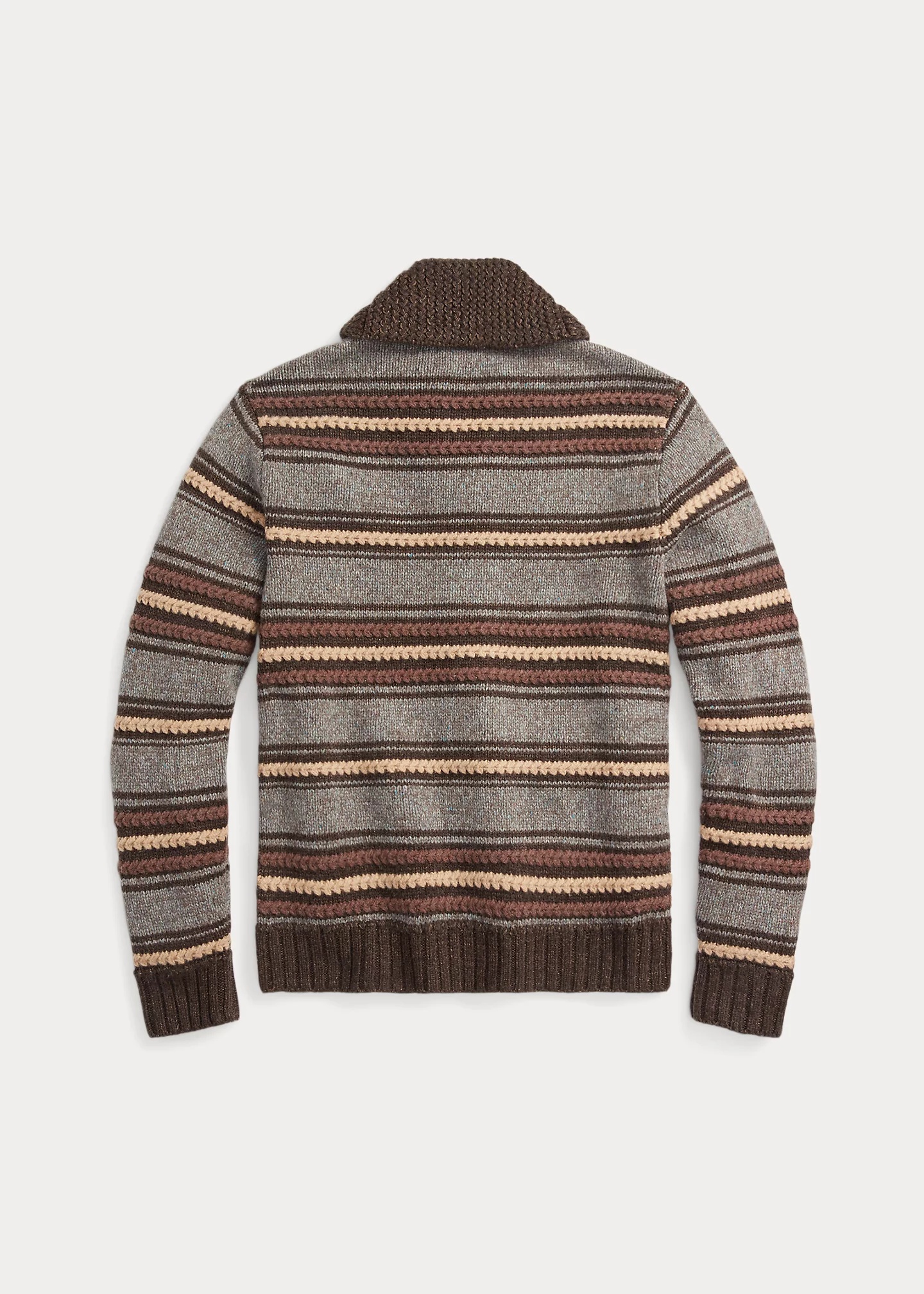 Striped Wool-Blend Cardigan - 2