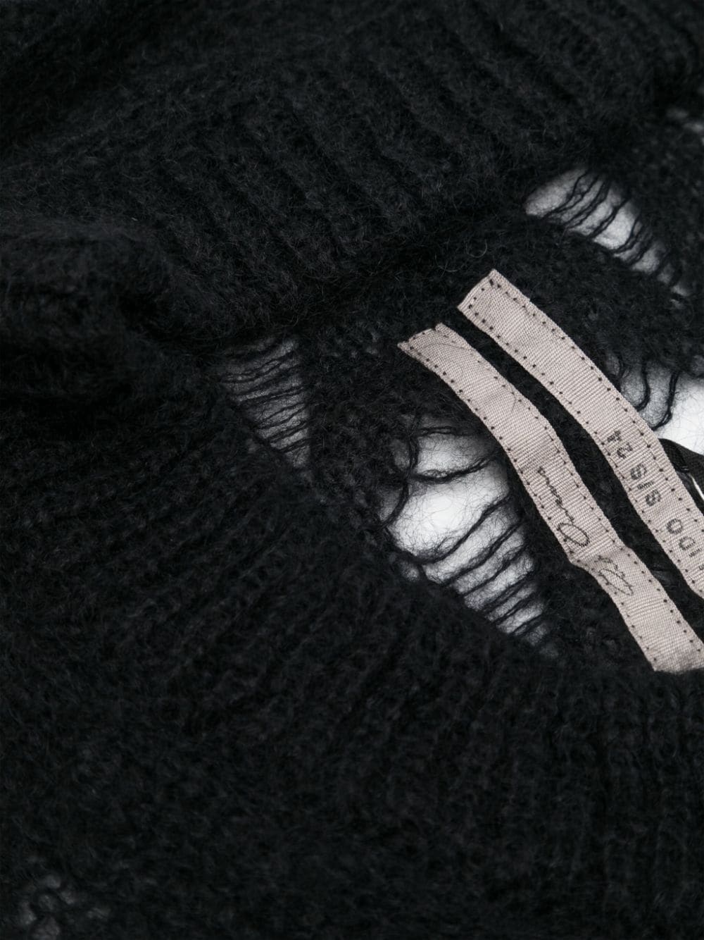 distressed knit balaclava - 2