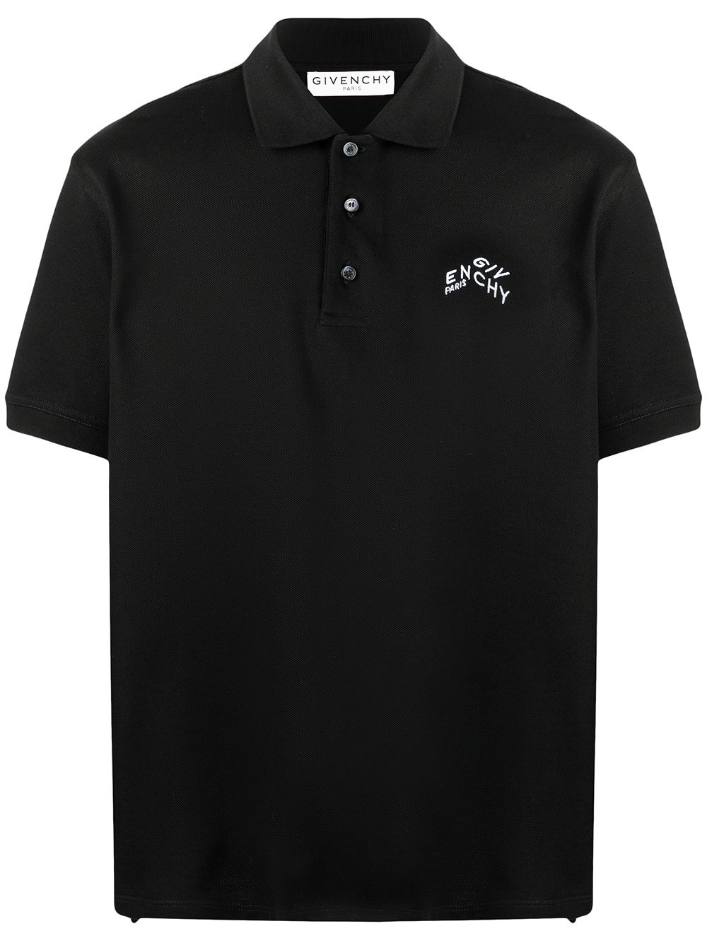 embroidered refracted logo polo shirt - 1