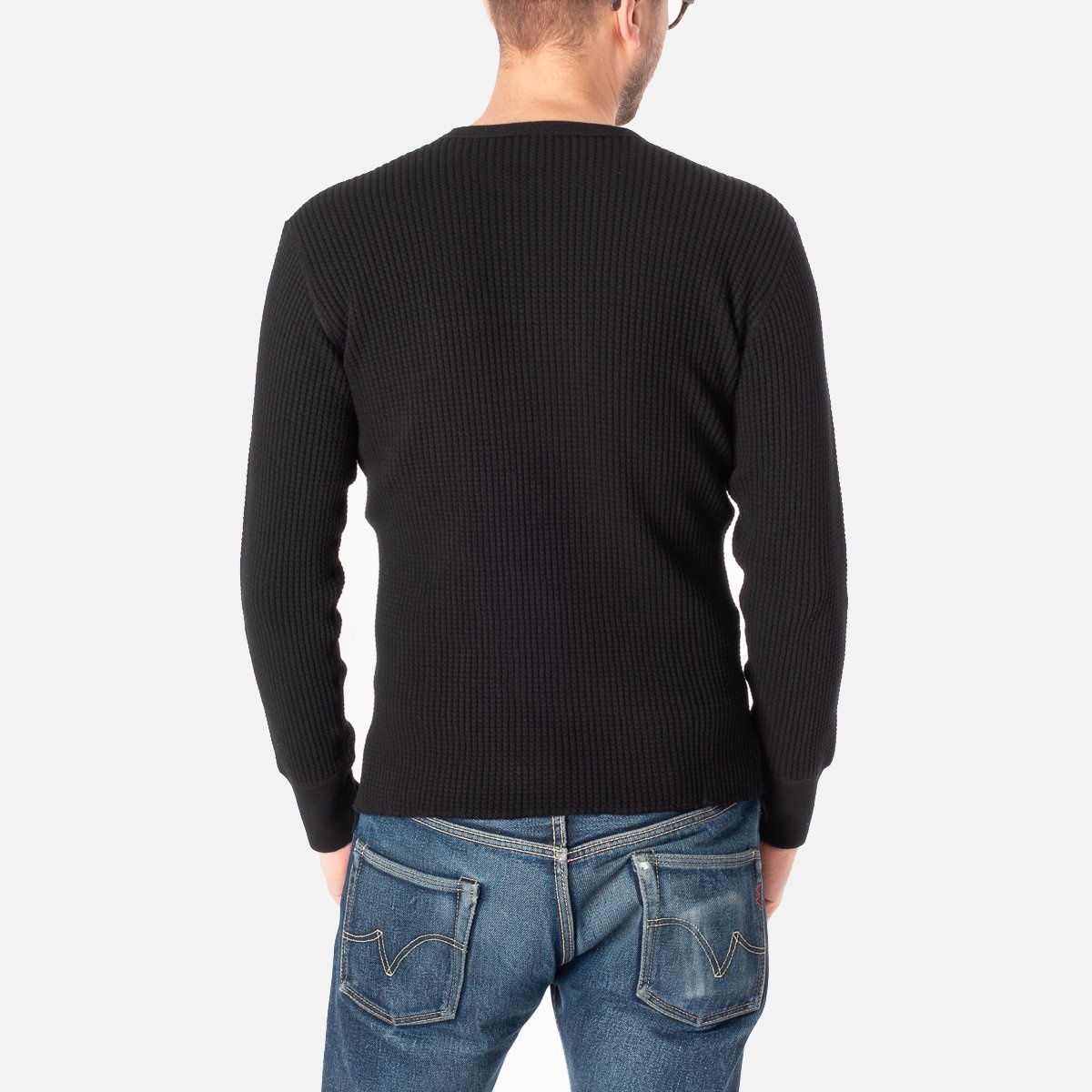 IGW-502-BLK Ignition Works Thermal Crew Neck Long Sleeved Top - Black - 3