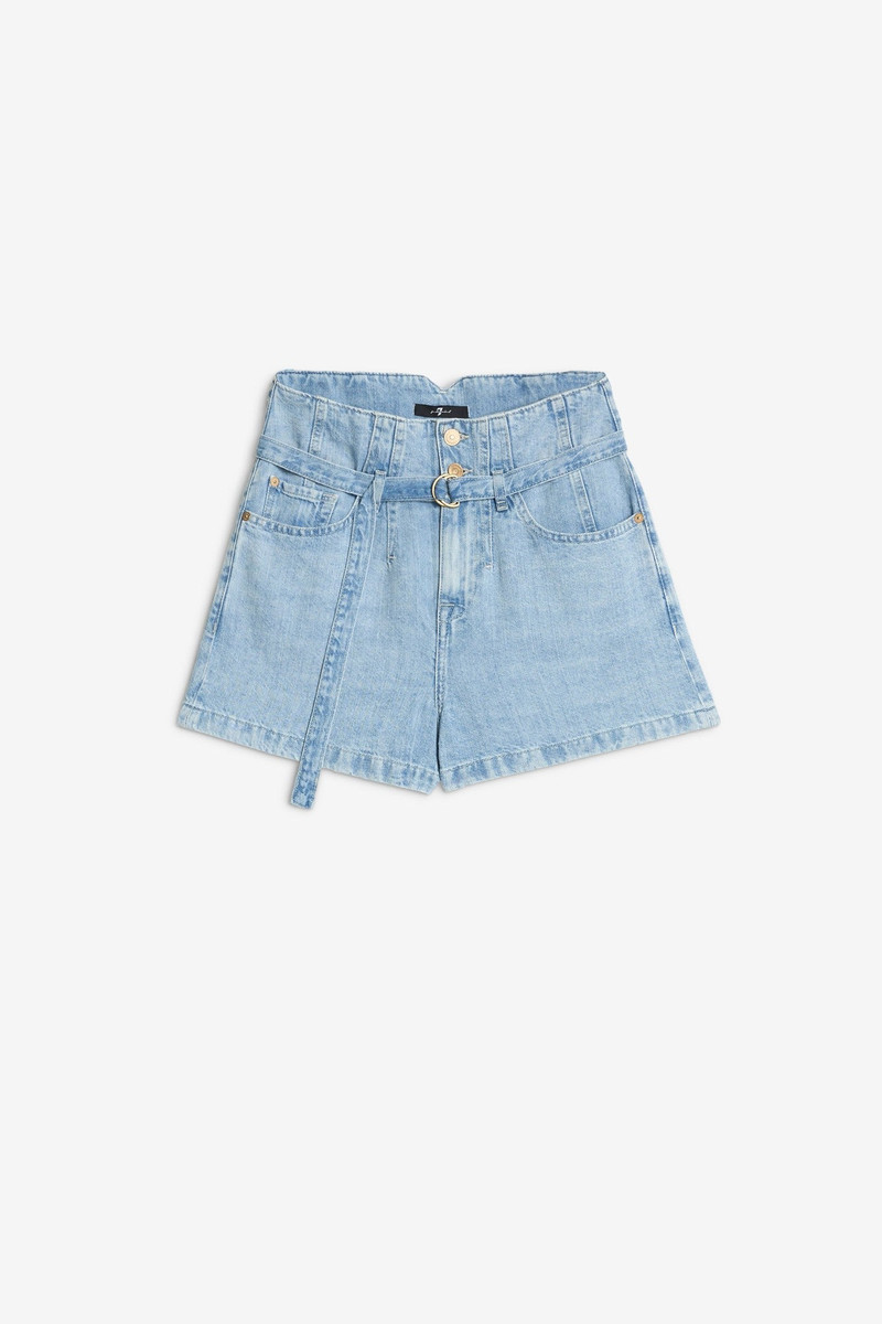BELTED SHORT in Linen 1