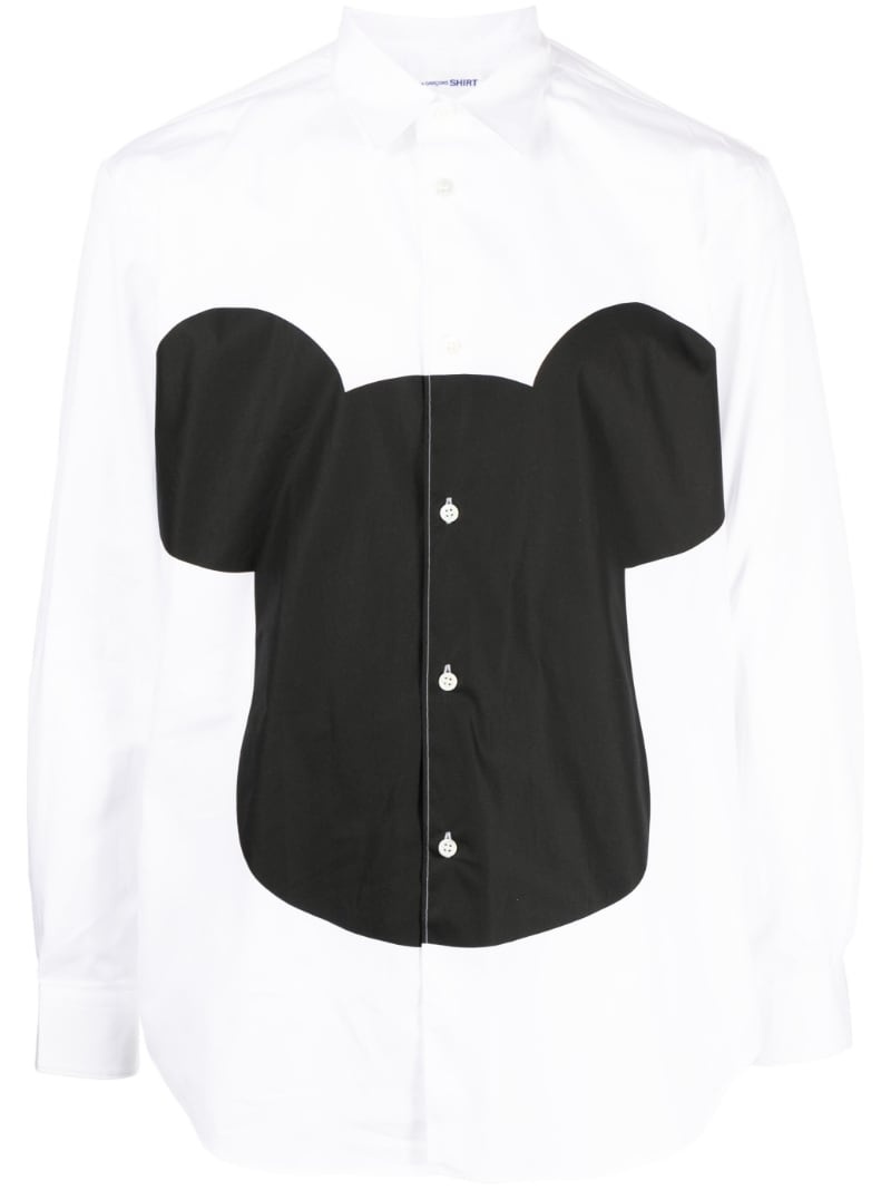 graphic-print cotton shirt - 1