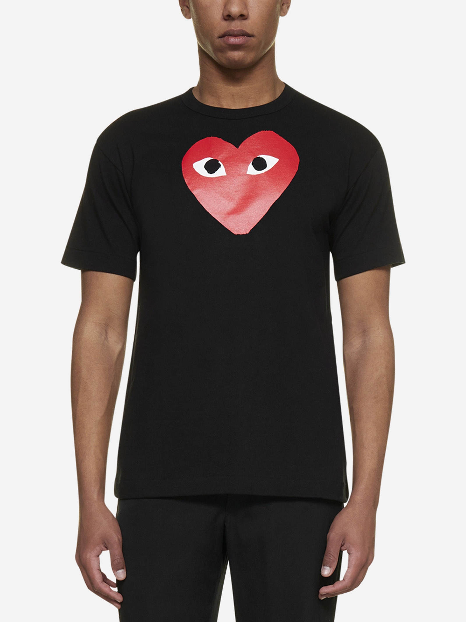 Heart logo print cotton t-shirt - 2