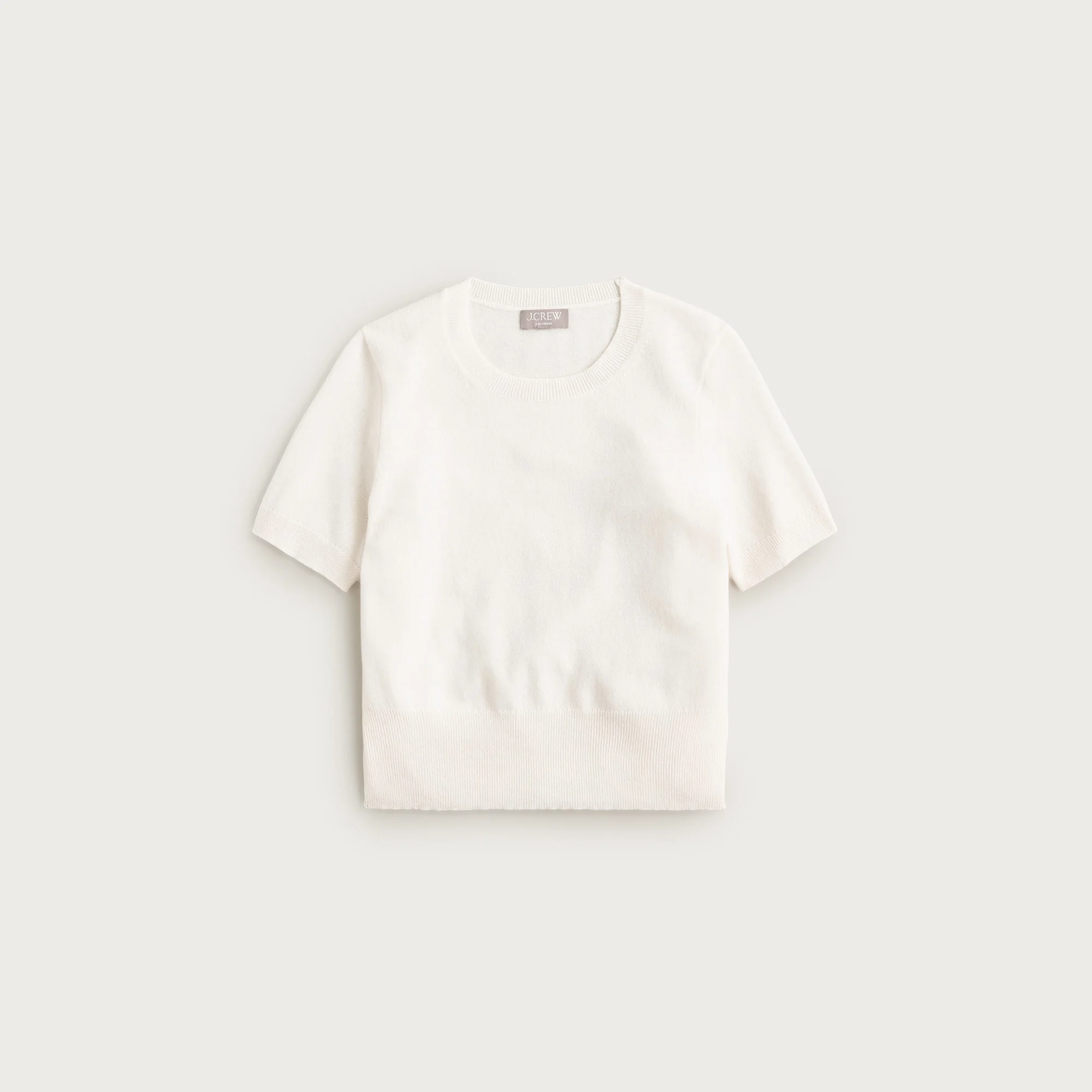 Cashmere shrunken T-shirt - 1