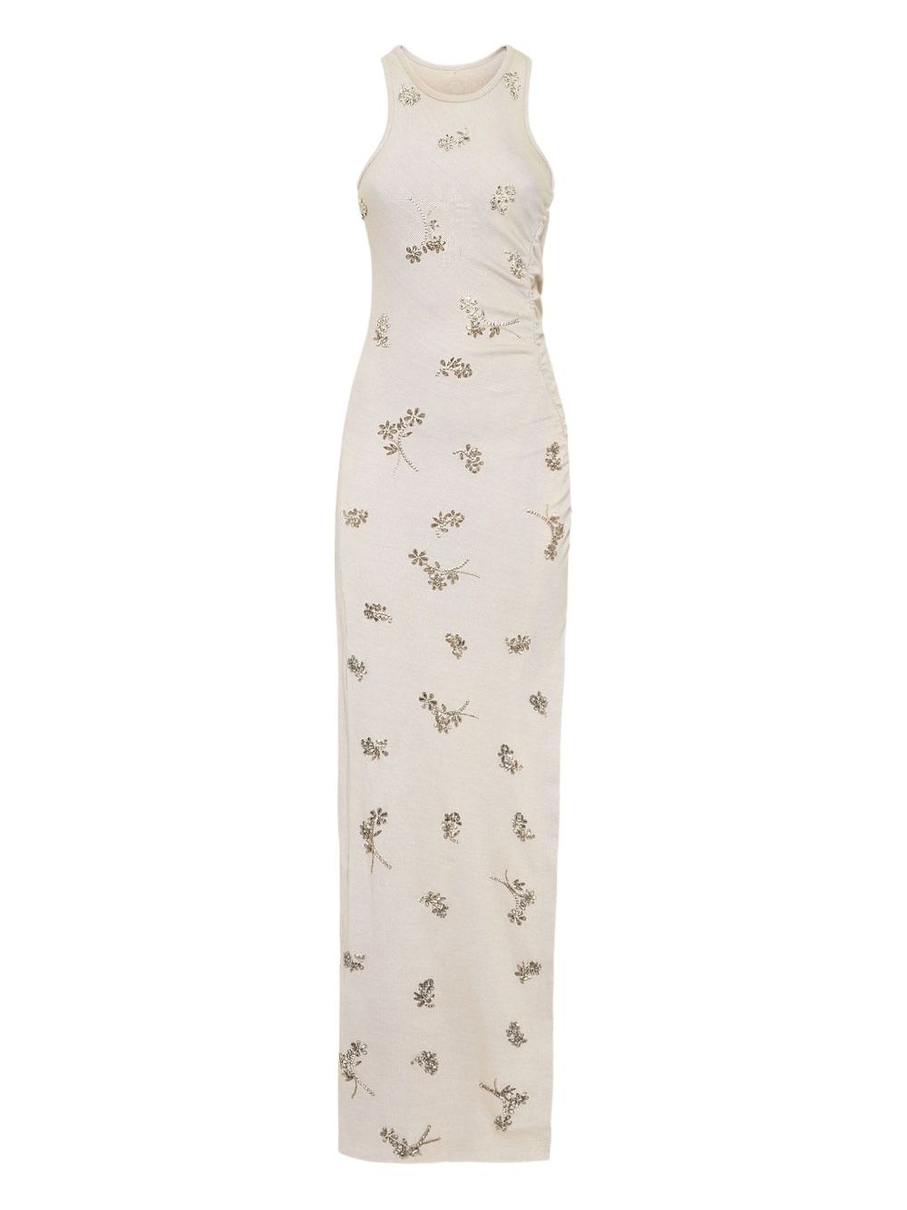 floral-embellished maxi dress - 2
