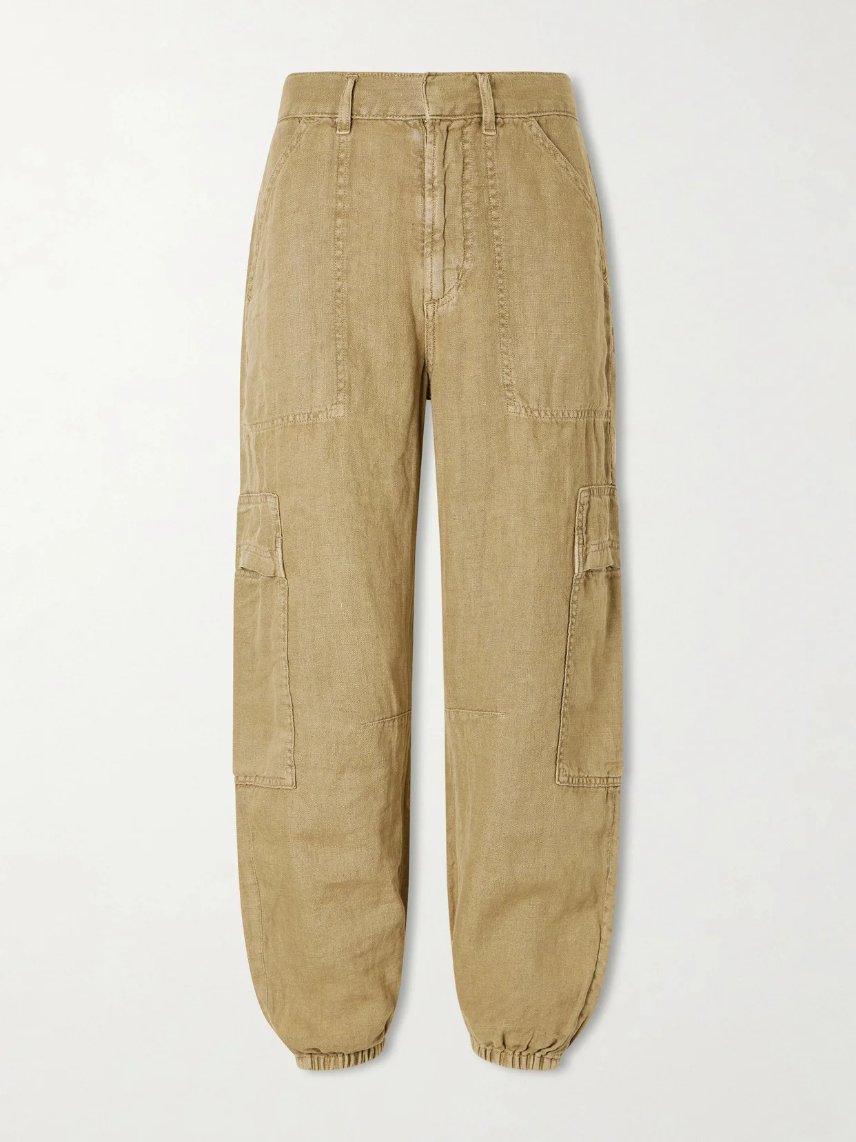 Ciela Linen Tapered Pants - 1