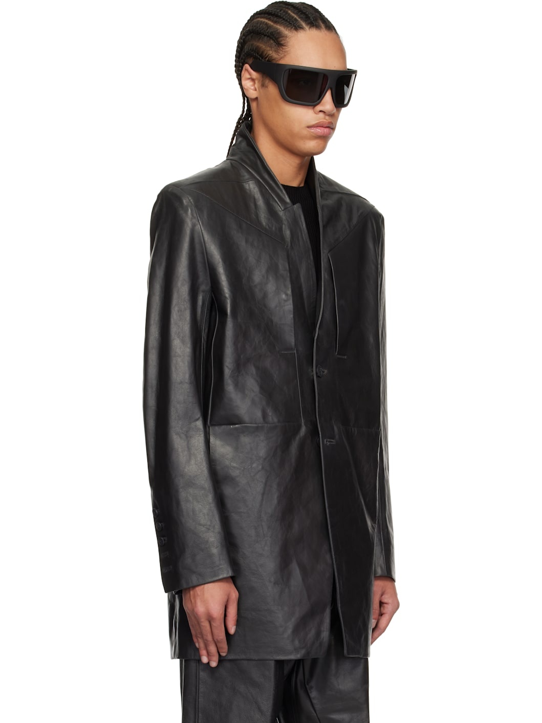 Black Hollywood Lido Leather Jacket - 2