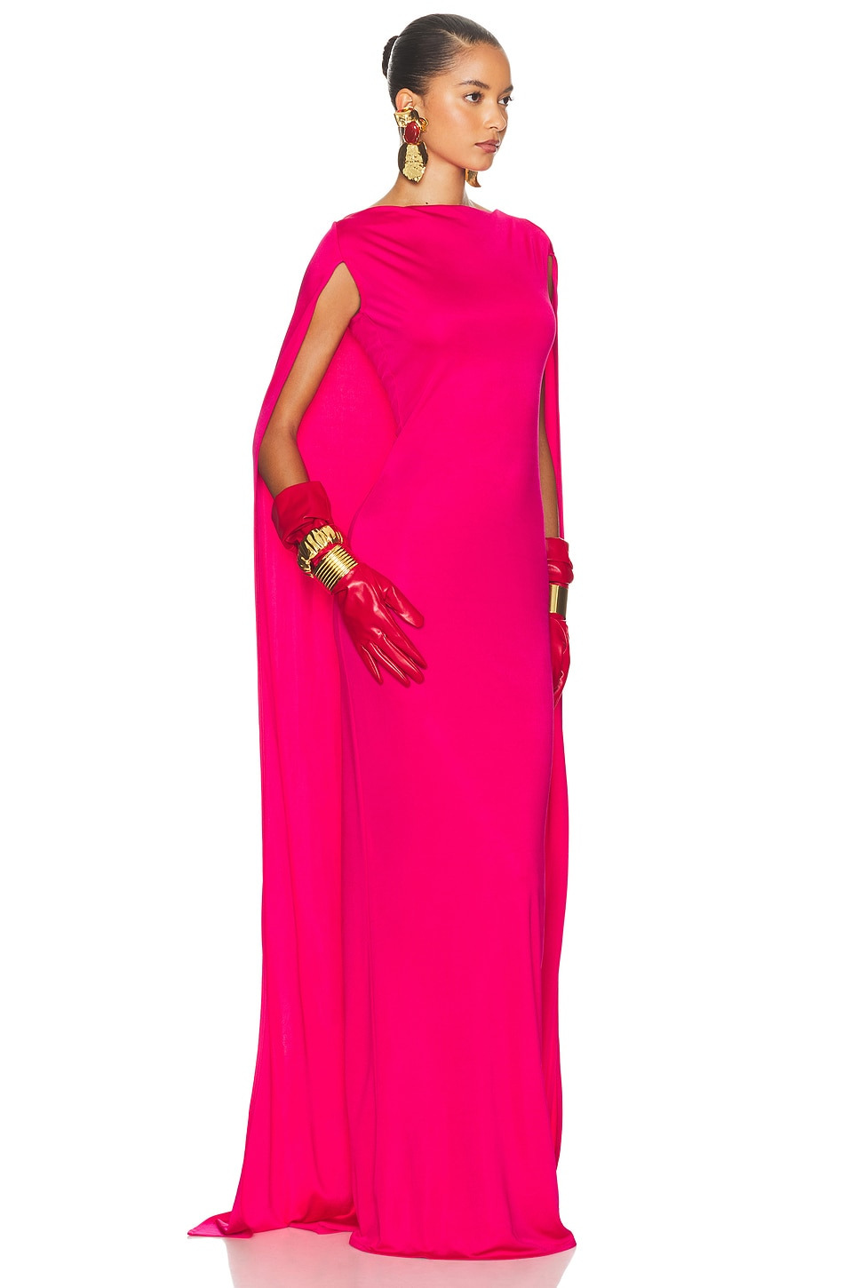 The Alva Caped Jersey Dress - 2