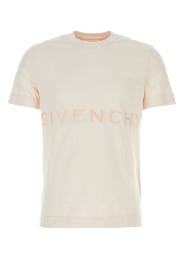 Tシャツ・カットソー GIVENCHY Men T-shirt Pink BM716B3YMG 657 Givenchy Layered Distressed Logo-Print Cotton-Jersey T-Shirt