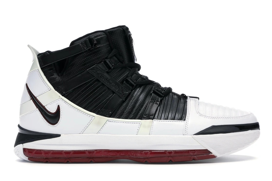 Nike Zoom LeBron III White/Black-Varsity Crimson - 1