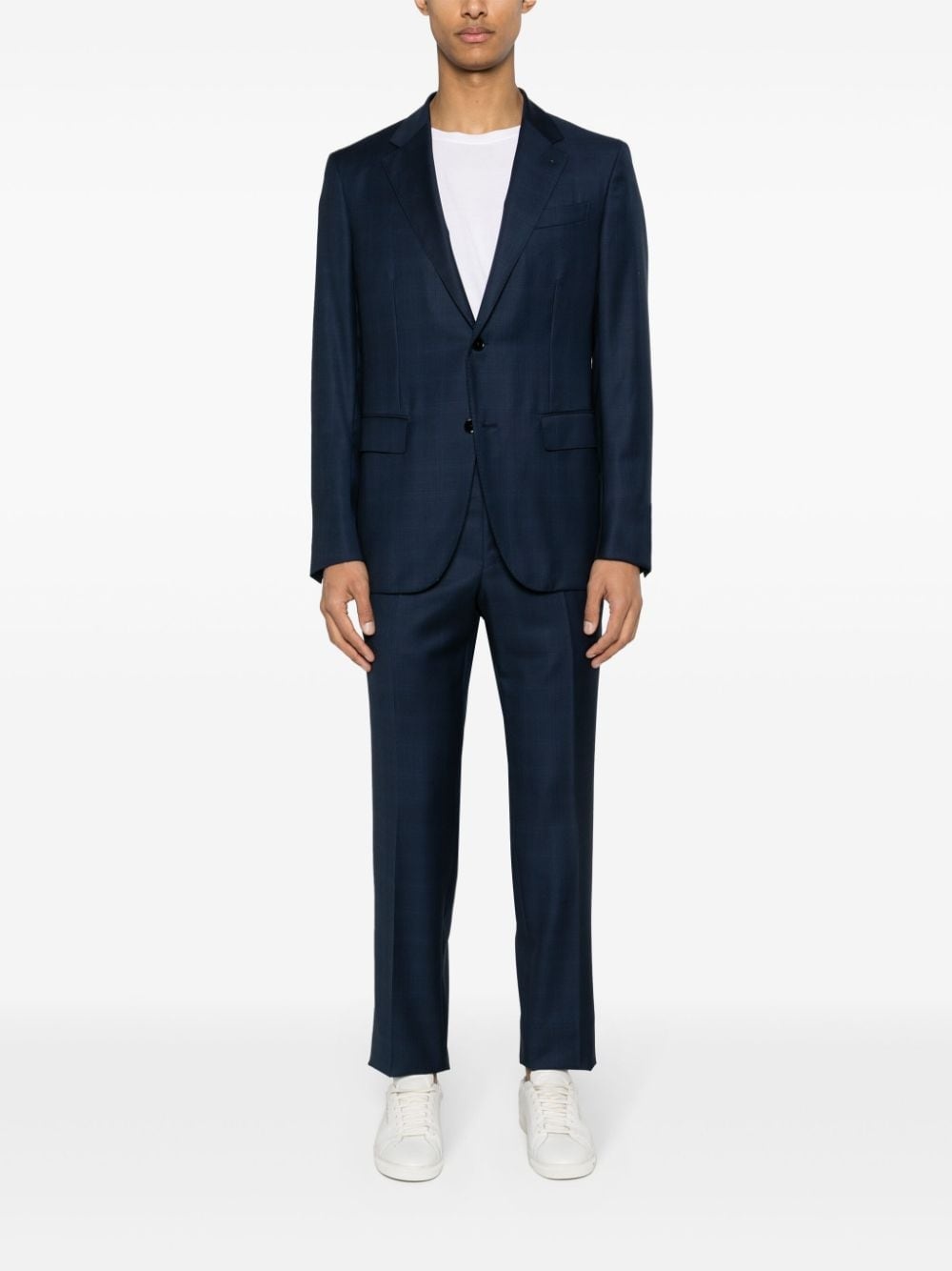 ZEGNA checked single-breasted suit | REVERSIBLE