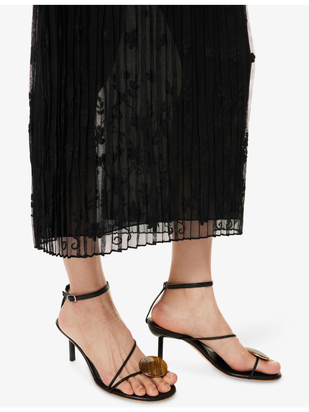 Floral Tulle Maxi Skirt - 5