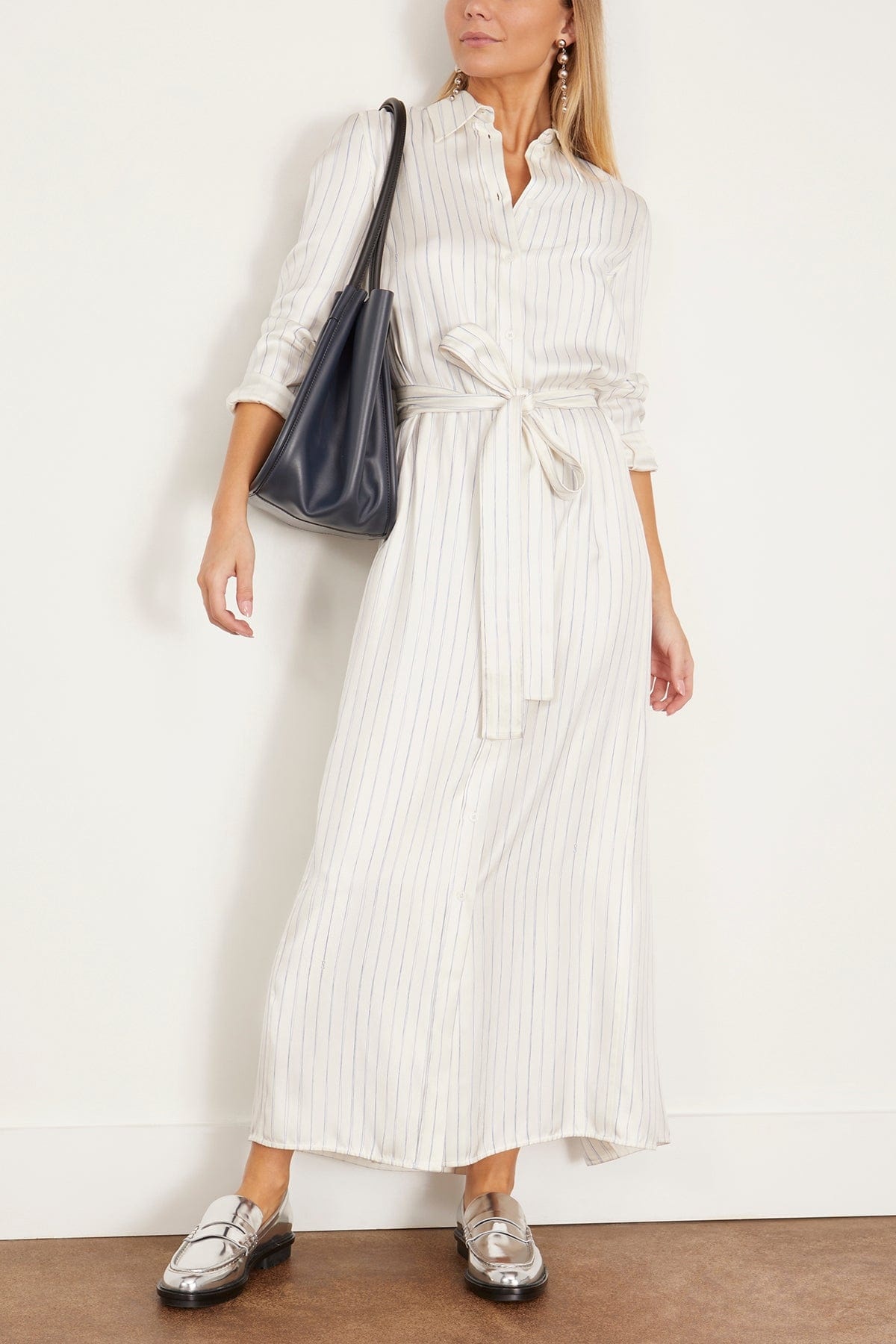 Hannah Dress in Stripe Ivory Multi - 2