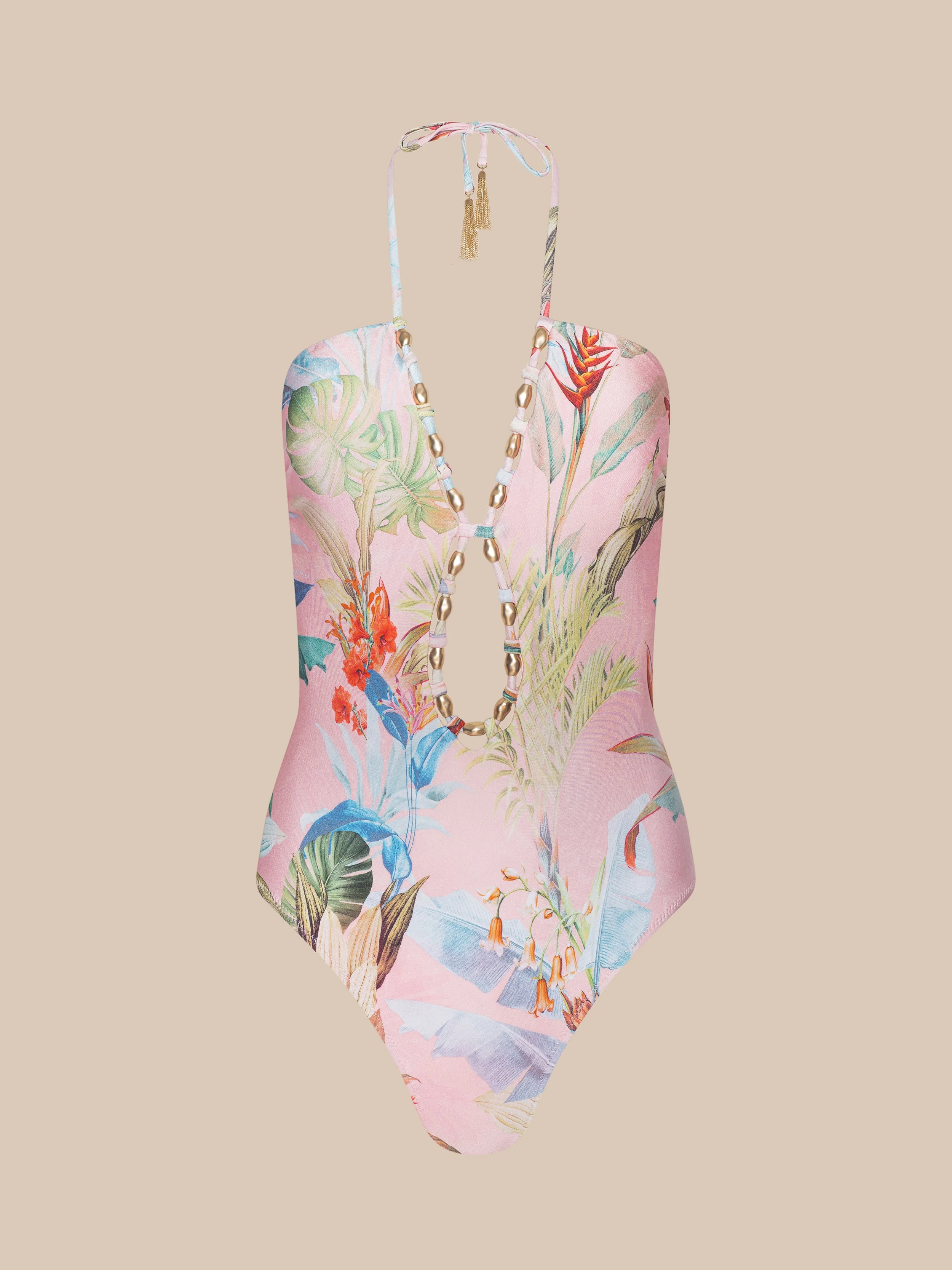 Opus Halter One-Piece Swimsuit - 1