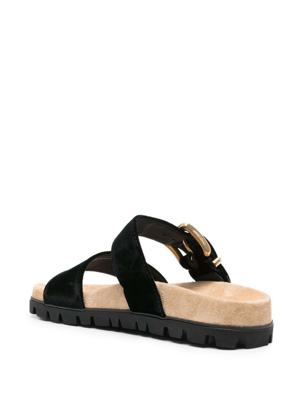 suede buckle sandals - 3