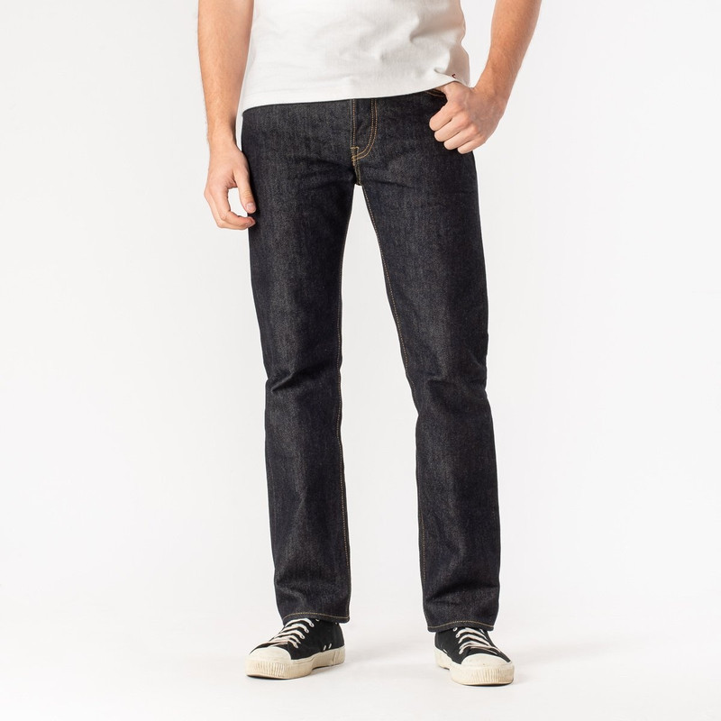 Iron Heart IH-666S-21 21oz Selvedge Denim Slim Straight Cut Jeans - Indigo outlook