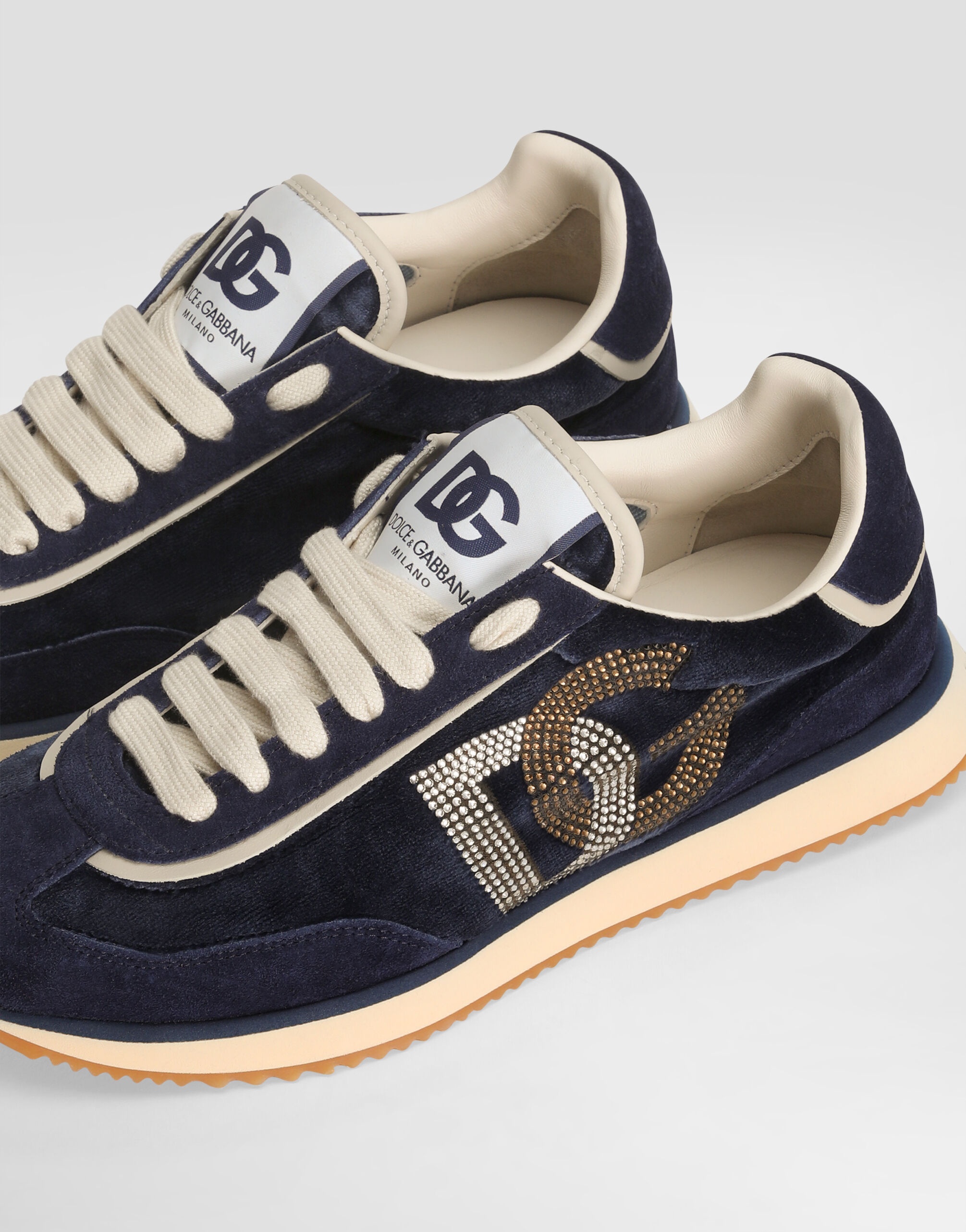 Mixed-material DG Cushion sneakers - 4