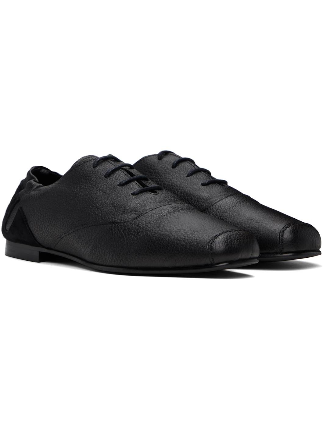 Black Slashed Dancer Oxfords - 4
