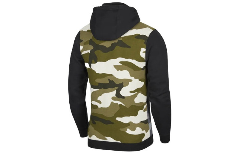 Nike Nike Sportswear Club Fleece Camouflage Colorblock Green Army green CQ7764-324 outlook