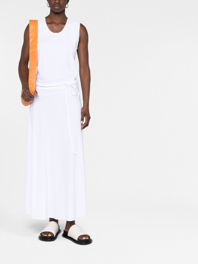 Lemaire belted sleeveless cotton dress outlook