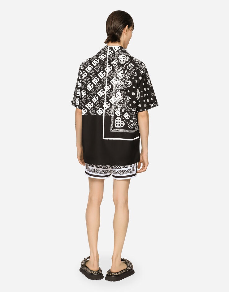 Bandanna-print cotton Hawaiian shirt - 4