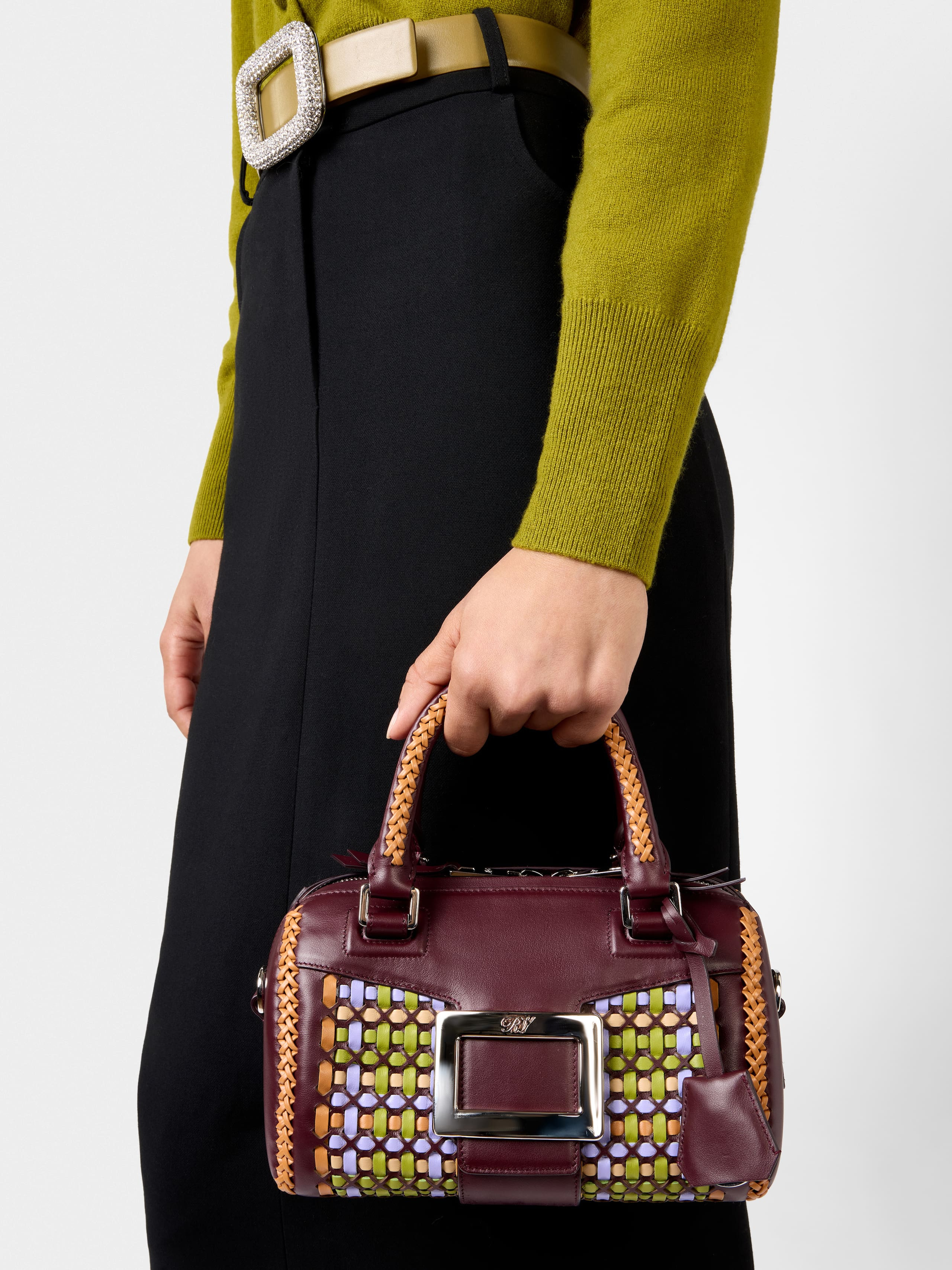 Belle Vivier Bag in braided leather - 10