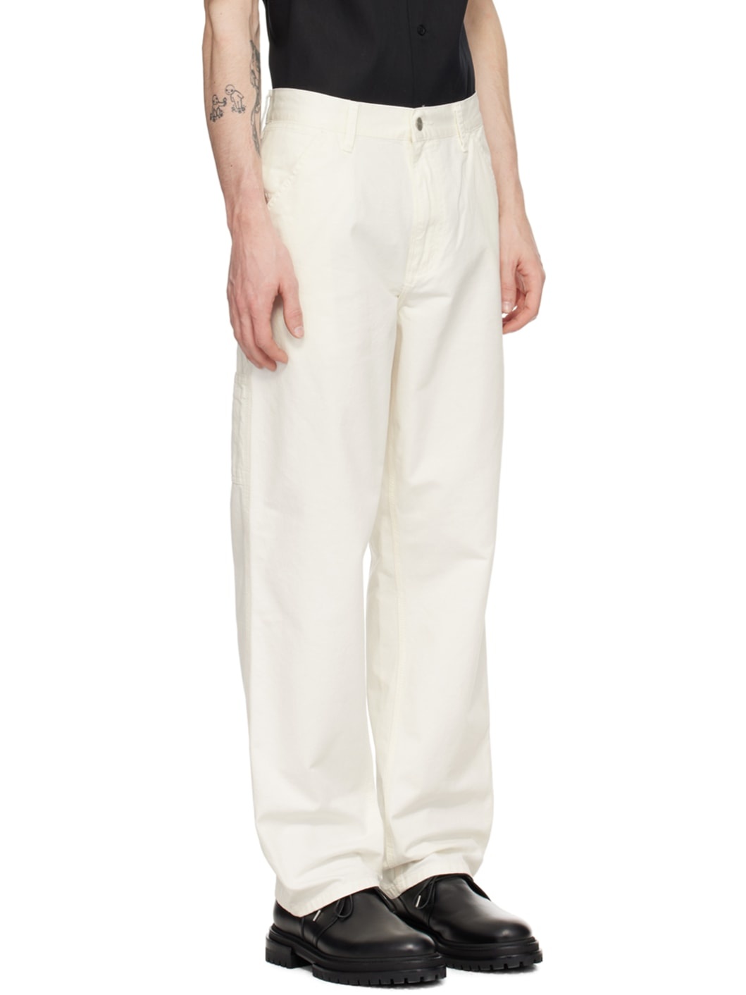 Off-White Single Knee Trousers - 2