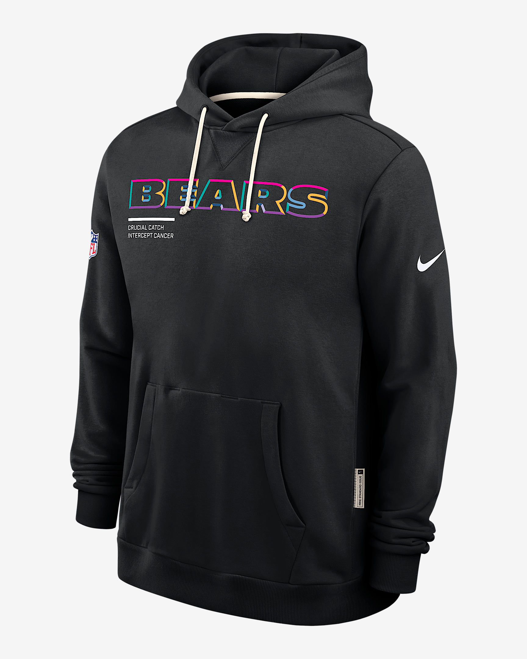 Chicago Bears Crucial Catch Sideline Men's Nike Dri-FIT NFL Pullover Hoodie - 1