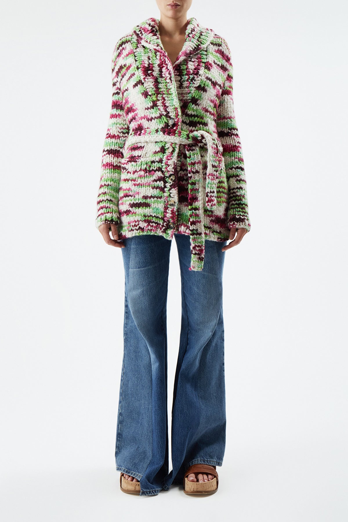Moses Cardigan Space Dye in Welfat Cashmere - 2