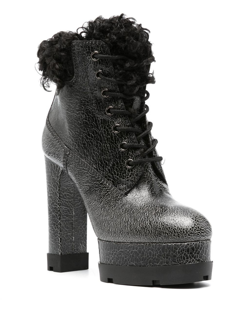CASADEI Nancy Alpi 140mm textured-finish boots outlook
