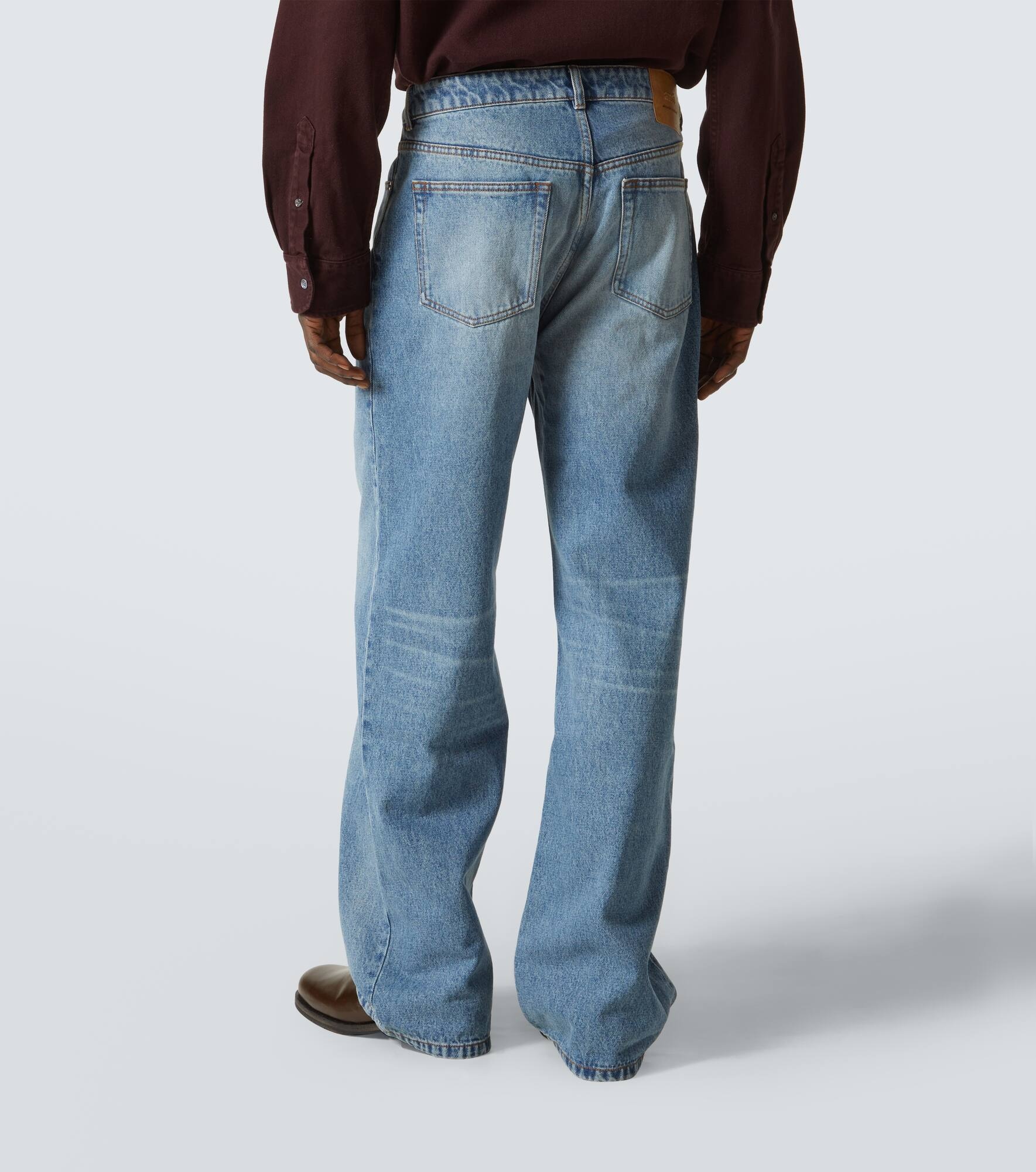 Mid-rise wide-leg jeans - 4