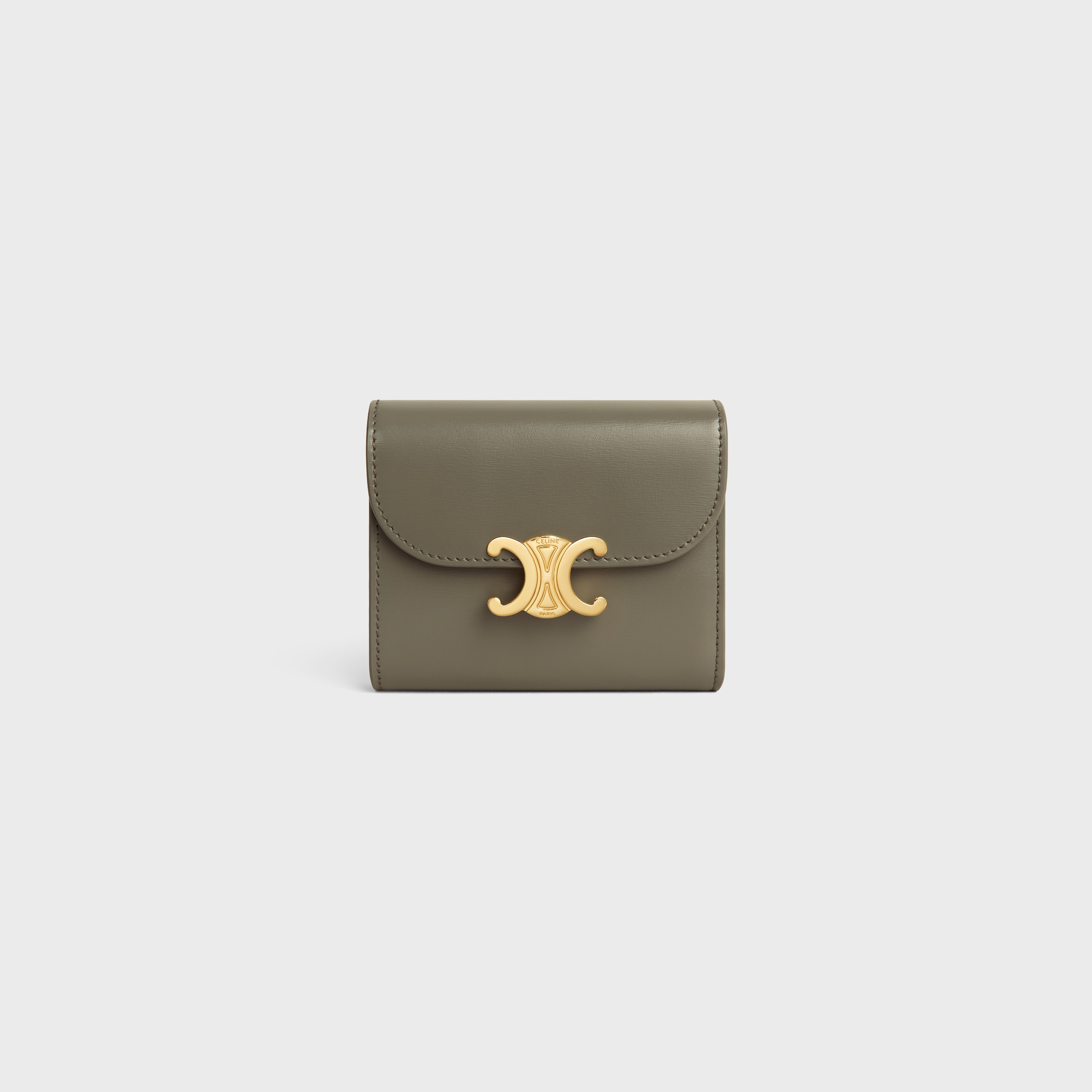 Small Flap Wallet TRIOMPHE IN Shiny calfskin - 1