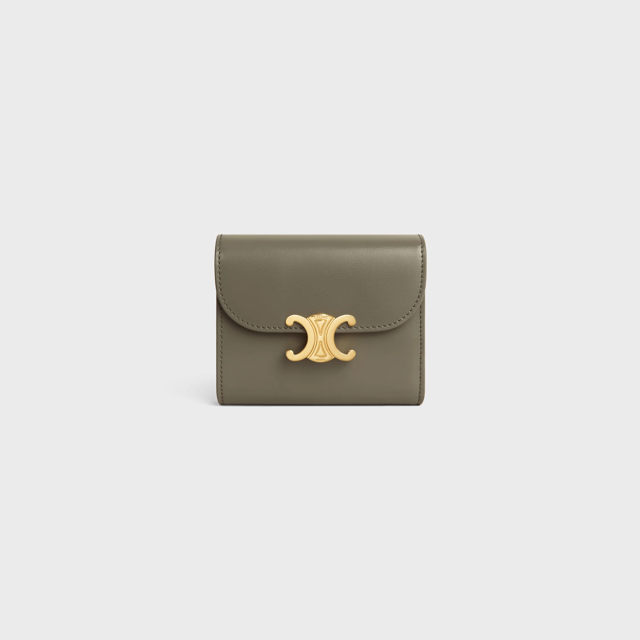Small Flap Wallet TRIOMPHE IN Shiny calfskin - 1