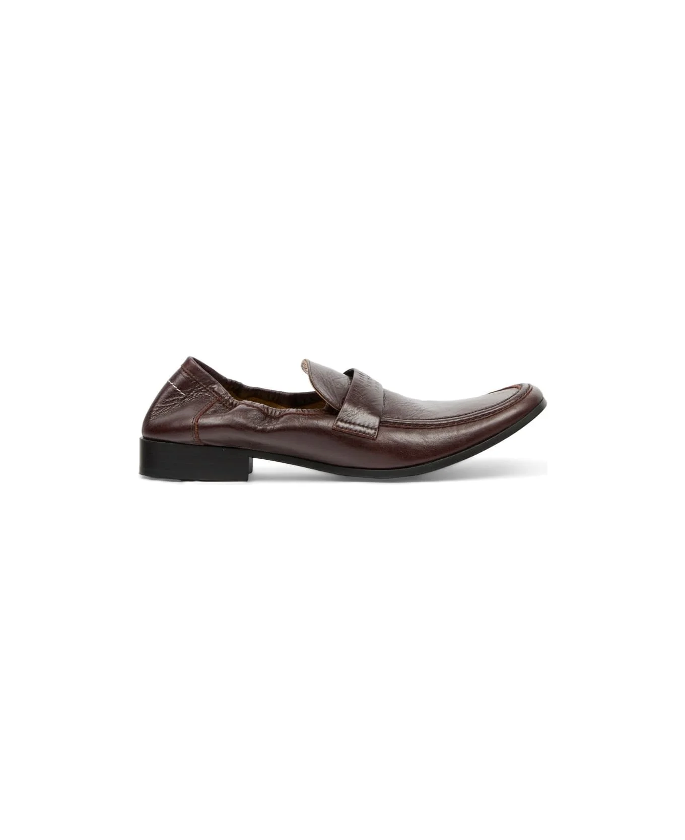 Swing-toe Leather Loafers - 1