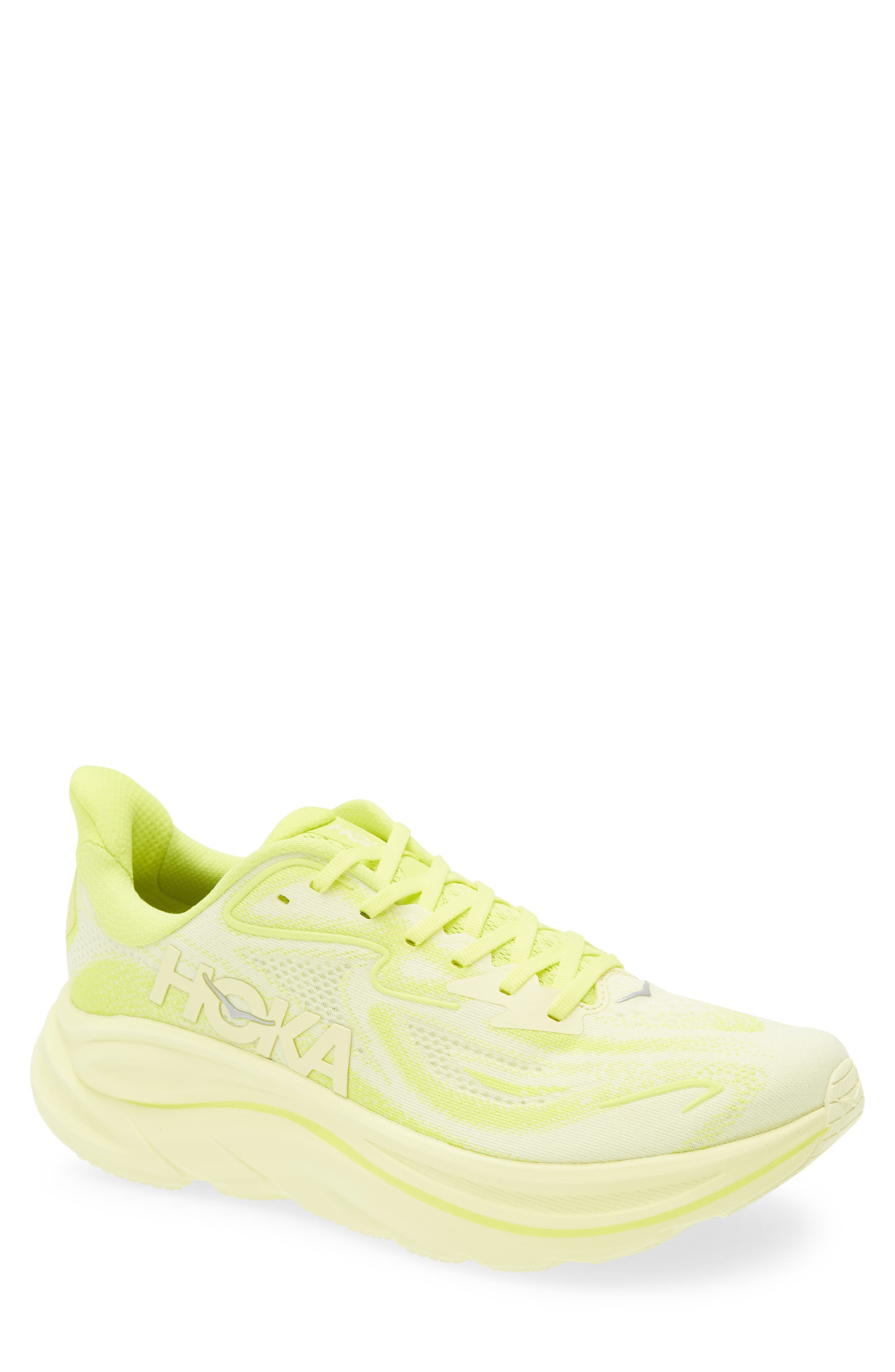 HOKA Clifton 10 Running Shoe in Neon Hoka Citrus /Sunlight at Nordstrom - 1