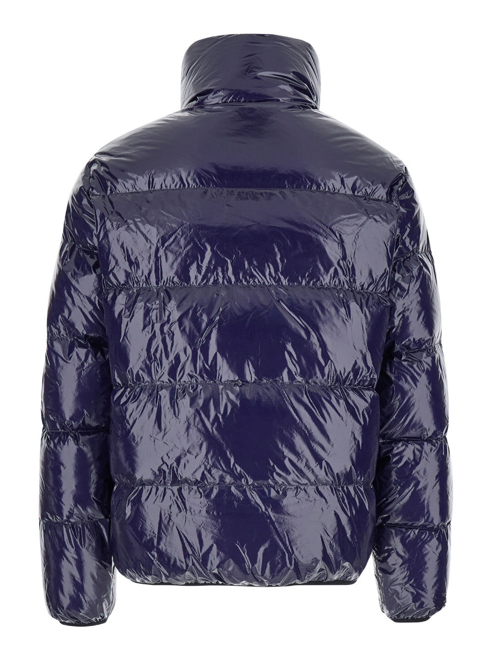 Dsquared2 Men Blue Down Jacket With Logo Patch On The Front In Tech Fabric Man - 2
