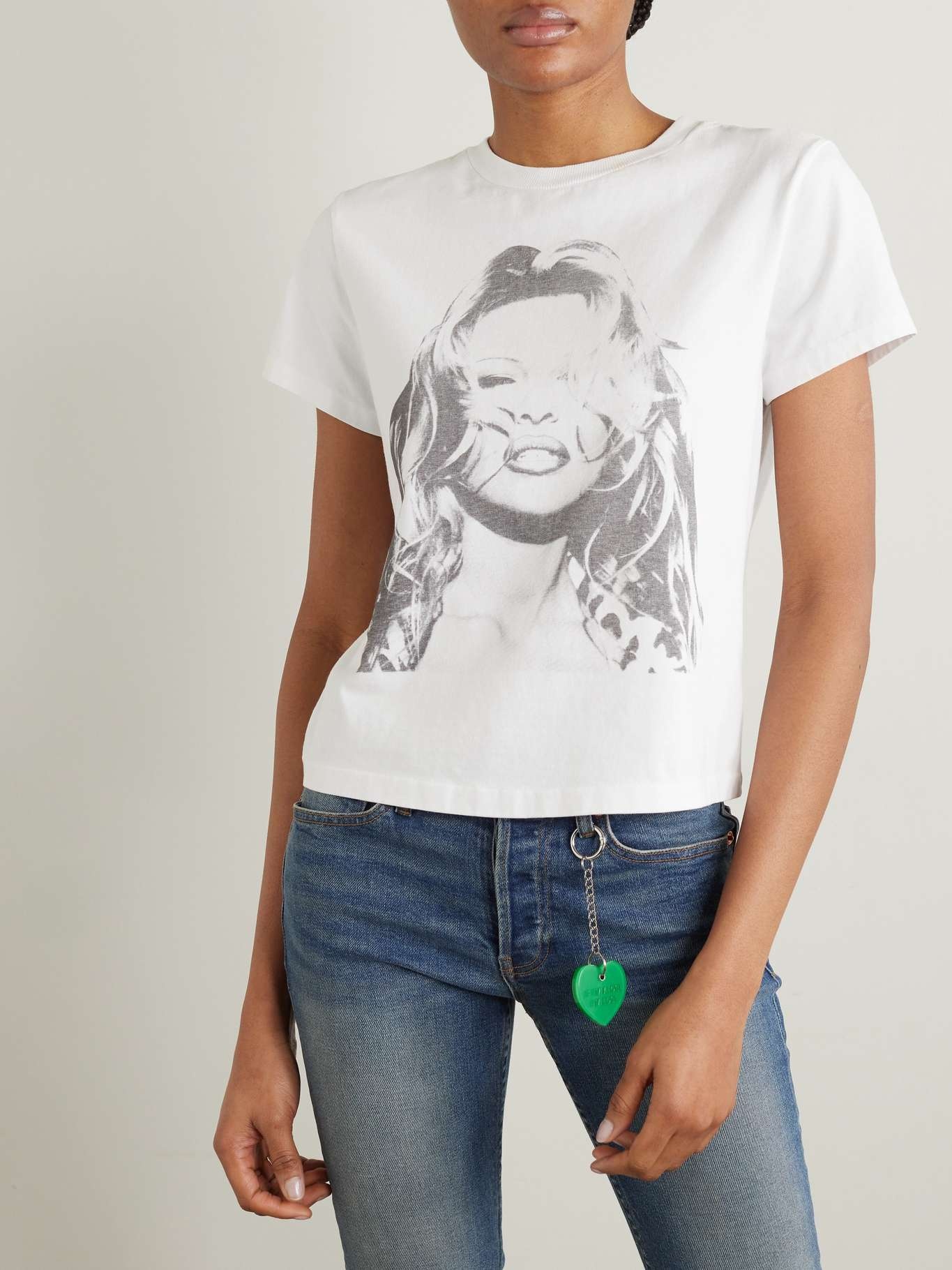 + NET SUSTAIN + Pamela Anderson printed organic cotton-jersey T-shirt - 3