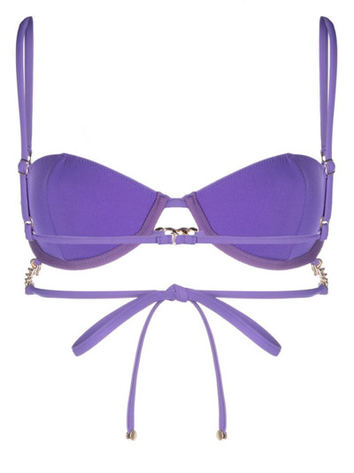 Stella McCartney chain-link detail bikini top outlook