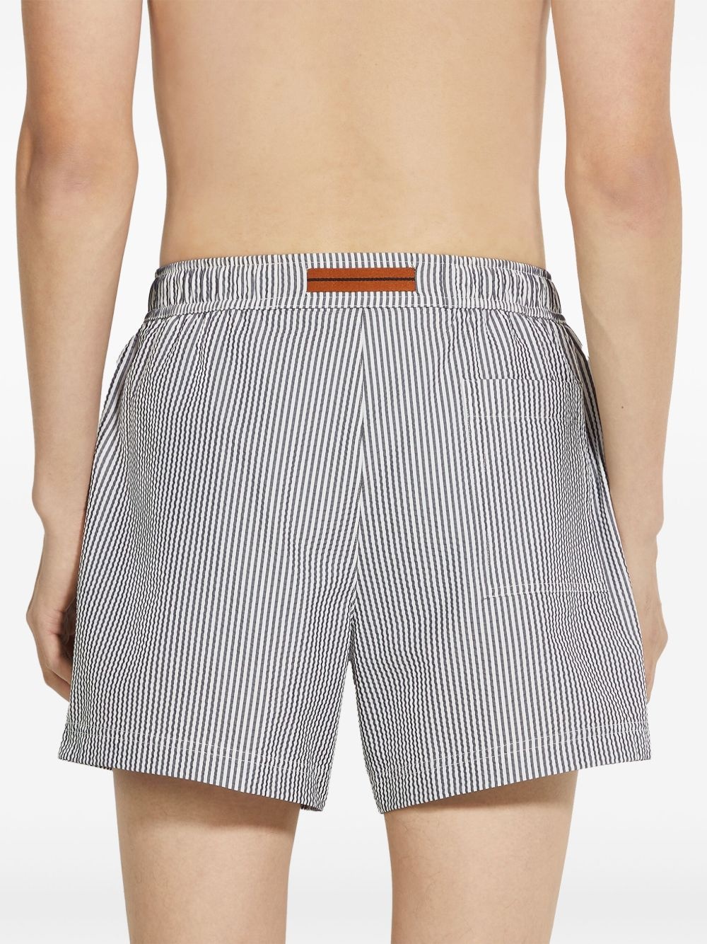 striped swim shorts - 4