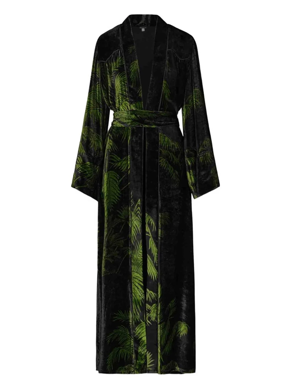 Alma Majestuosa palm tree velvet coat - 1