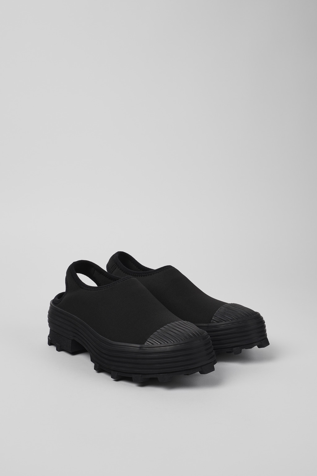 Black Textile Clog - 2