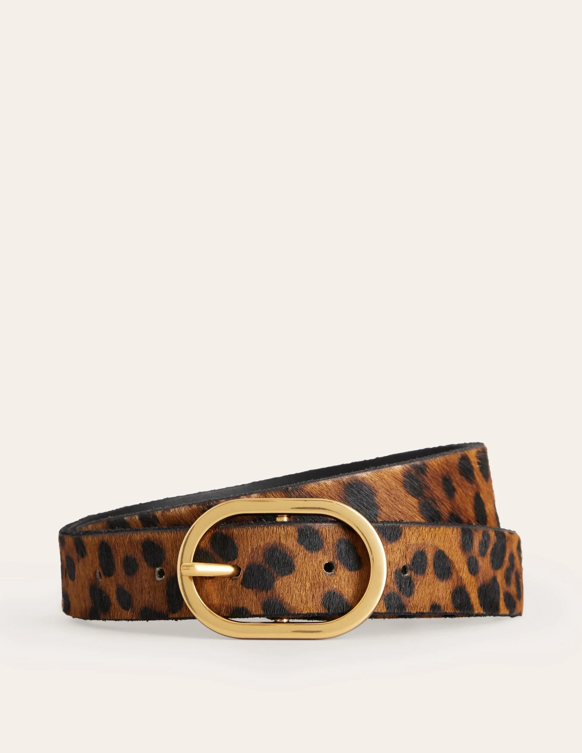 Classic Leather Belt-Leopard - 1