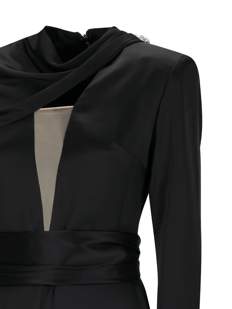 scarf crystal detail mini dress 3