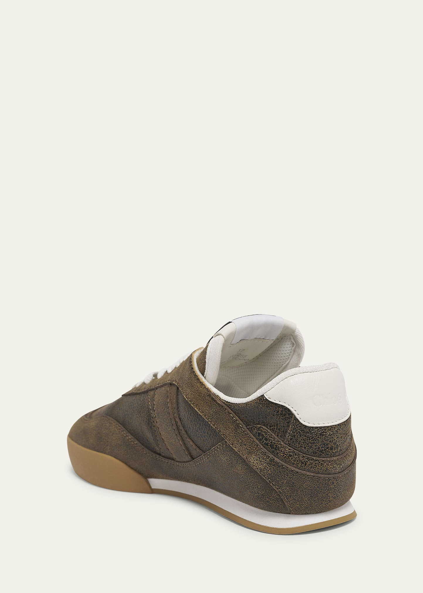 Kick Crackled Leather Retro Low-Top Sneakers - 2