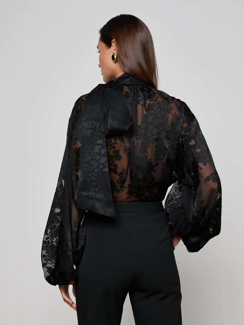 Rhett Burnout Satin Blouse 7