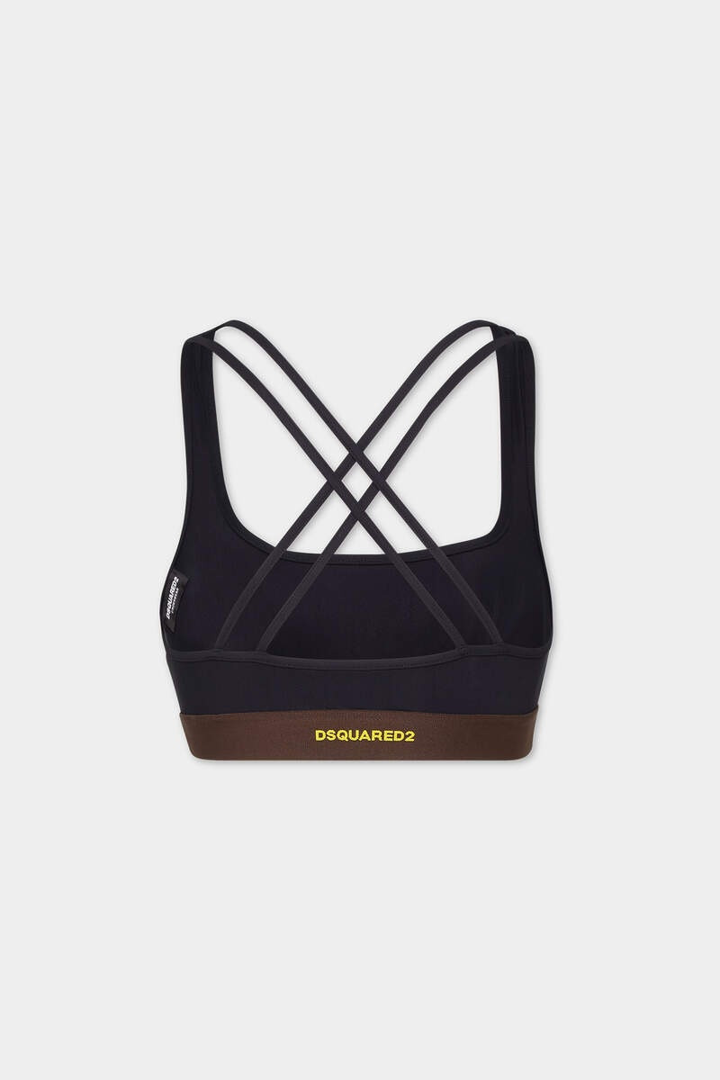 DSQUARED2 ICON EVOLUTION CUTOUT SPORTS BRA outlook