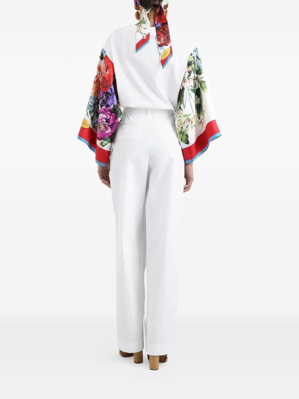 silk-sleeve t-shirt - 3