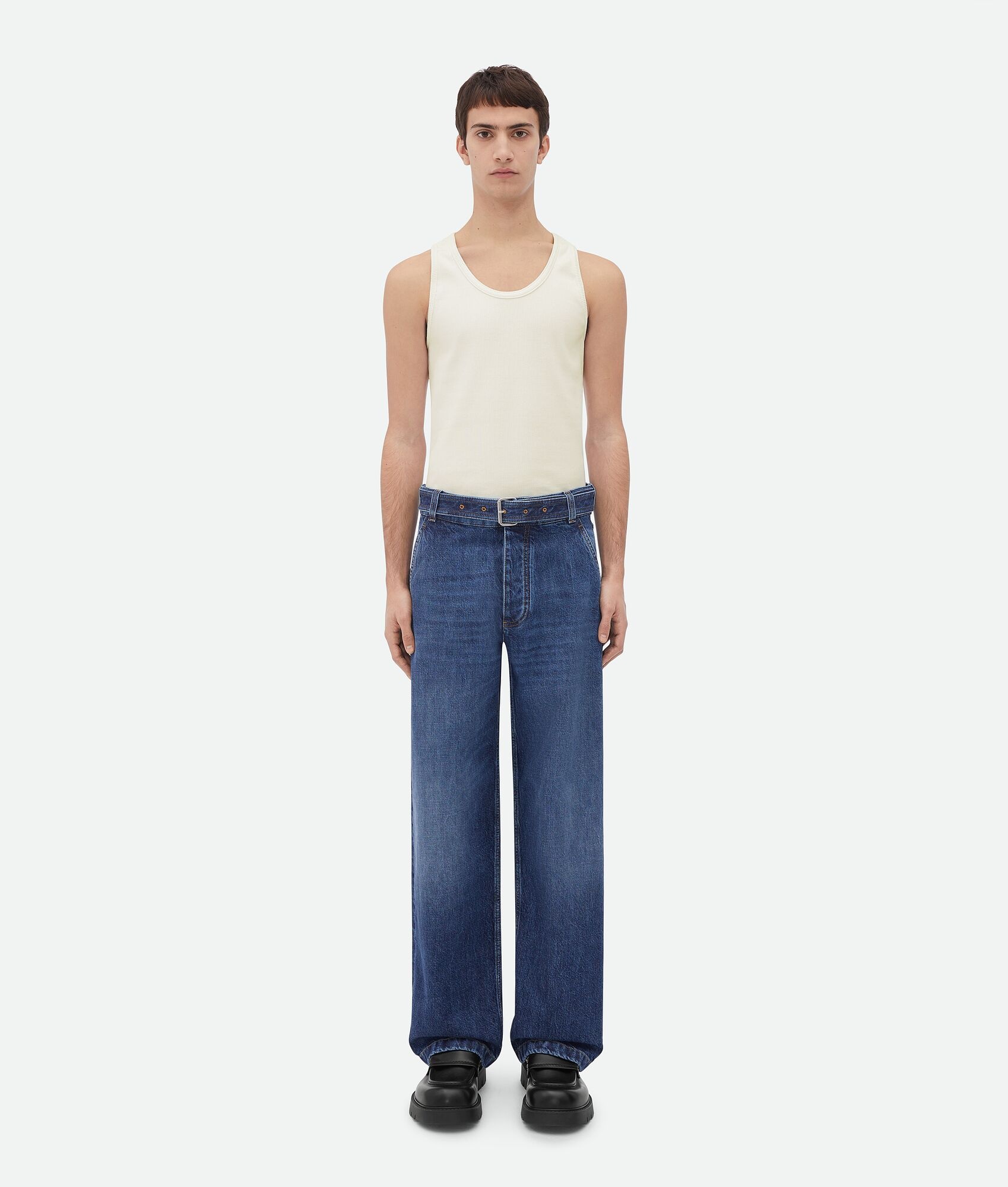 Belted Cargo Denim - 1